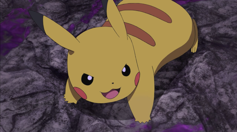 I love Pikachu’s determined glances at Ash. You just know the hypest of hype attacks (not Hyper Beam or Cutter) are on their way.